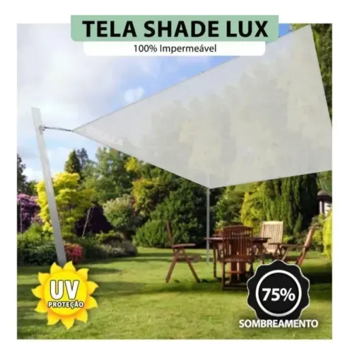 Tela Shade Lux Impermeável cristal 4x4 usadam