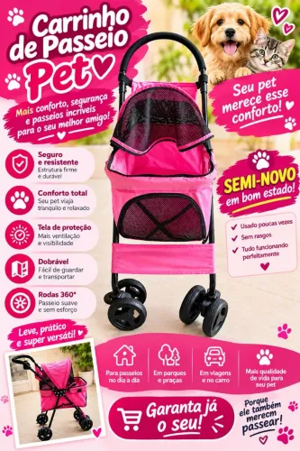 Carrinho passeio pet