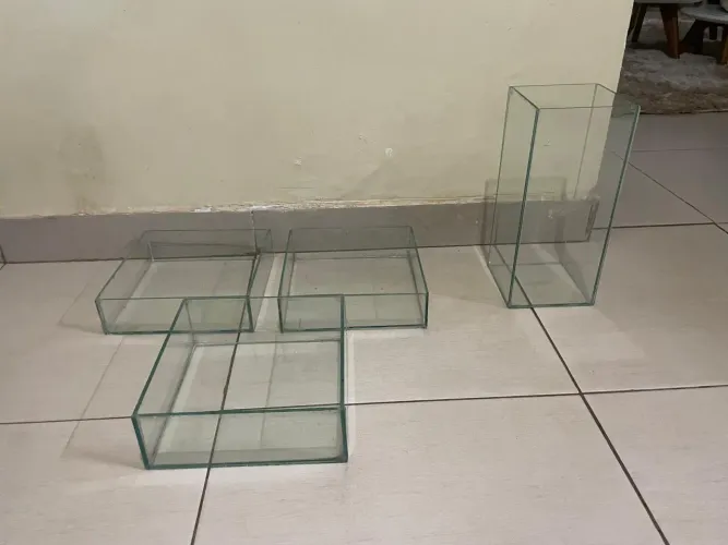 Peças de vidro para arranjo, plantas e etc multiuso