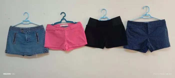 LOTE C/4 SHORTS FEMININOS TAMANHO M