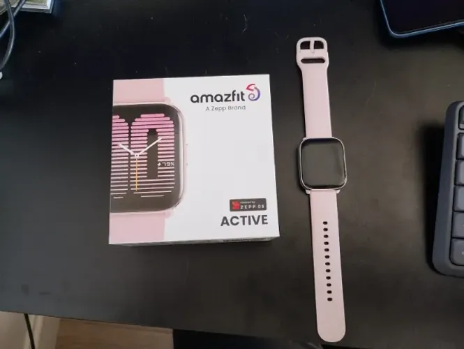 Smartwatch Amazfit Active Rosa com Alexa e GPS + Caixa Original