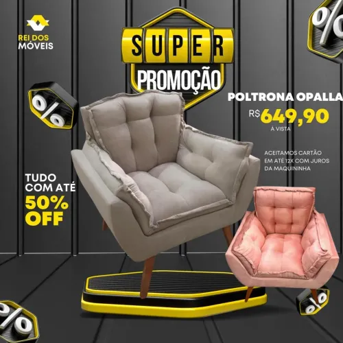 Poltrona super confortável disponível a pronta entrega