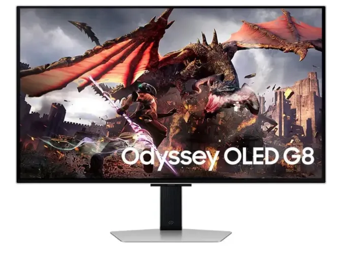 Monitor Gamer Samsung Odyssey Oled G8 32  240 Hz 0,03 Ms Uhd Cor Prata 127/220v
