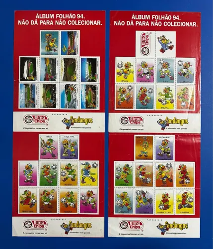 Tazos e Figurinhas Folhetos Zé Carioca Original Elma Chips 1994