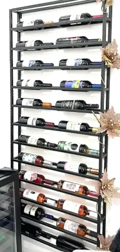 Adega de vinho de ferro 24 garrafas