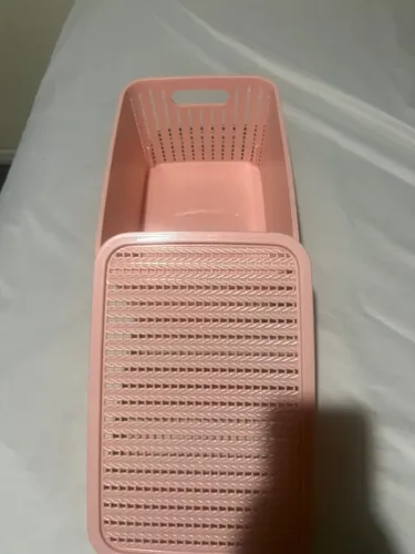 Caixa organizadora rosa