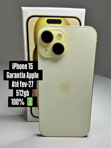 iPhone 15 512gb garantia da apple até 2027