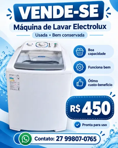 Vendo Máquina de Lavar