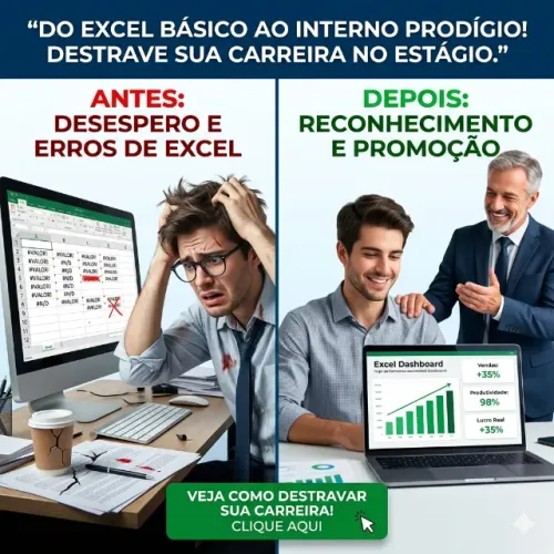 O "Excel básico" da faculdade não te preparou para a vida real do estágio? ?