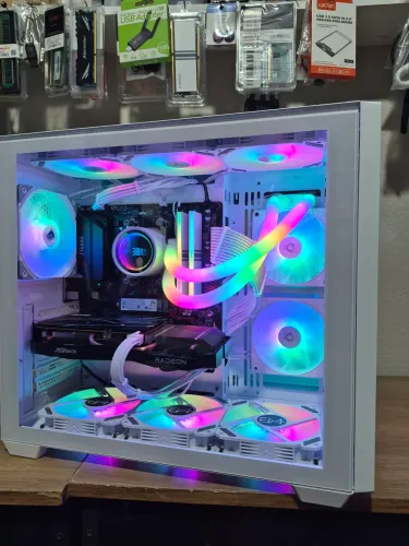 Pc Gamer Ryzen 5 16gb DDR4 RX6600 8GB PLACA MÃE B550M