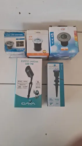 Lote espeto e embutido de solo LED para jardim