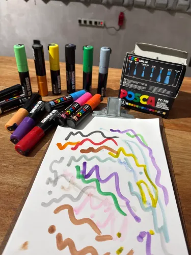 Caneta posca pc-7m  no estado algumas sem uso oportunidade barato 