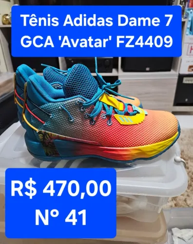 Tênis Basqueteira Adidas Dame 7 GCA 'Avatar' FZ4409 Basquete Casual Atividades Físicas