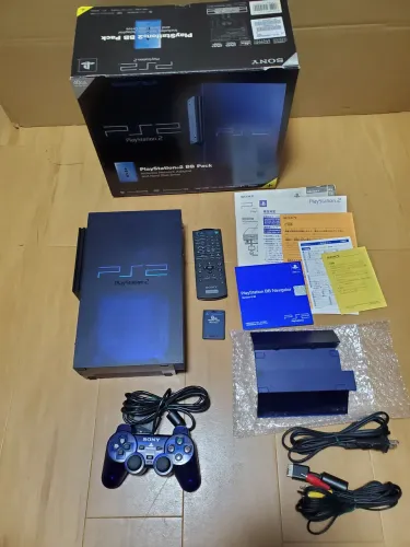 PlayStation 2 Midnight Blue na Caixa - Sem HD