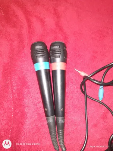 2 Microfones Originais Playstation 3 Ps3 (Usado