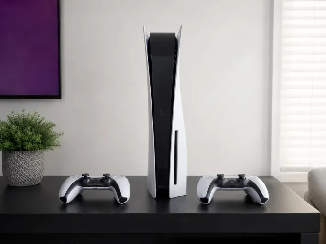 Playstation 5 e 2 controles - Boa condição