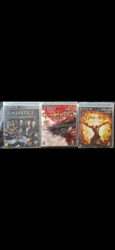 Combo: INJUSTICE + GOD OF WAR III + GOD OF WAR ASCENSION - PS3