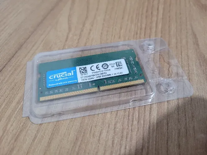 Memória RAM 16gb DDR4 para notebook 3200Mhz Crucial