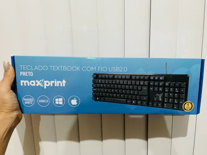 Teclado Usb Universitário Maxprint Preto Para Pc E Notebook