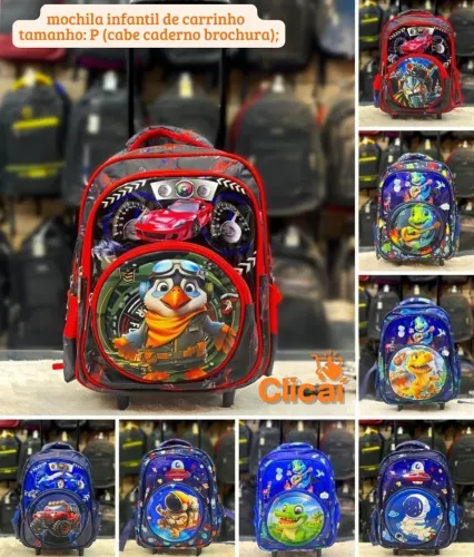 Mochila infantil de carrinho 