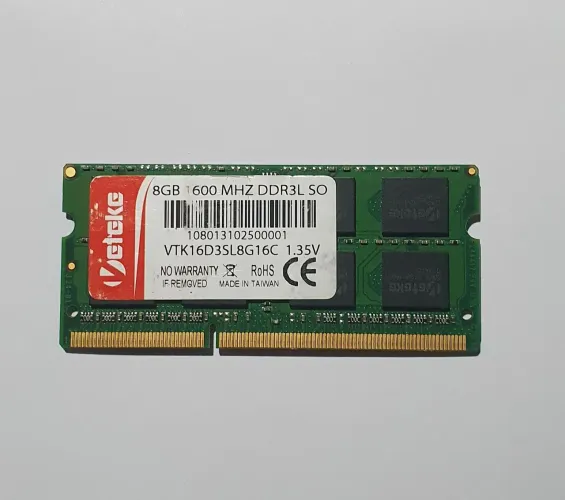 Memória RAM 8GB DDR3L 1600MHz para Notebook