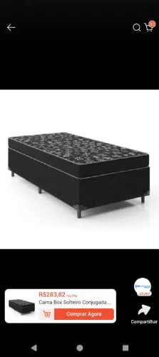 Cama box solteiro