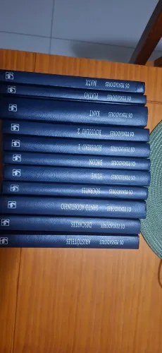 Coleção Os Pensadores, Capa Dura (Marx, Platão, Kant...), lote com 11 livros