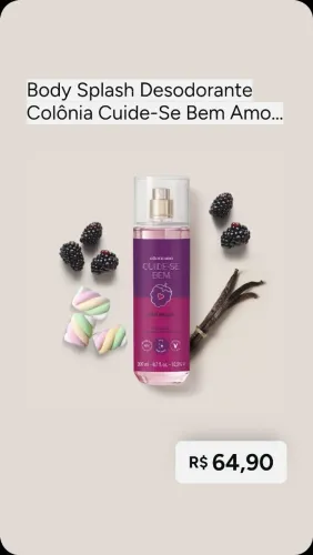 Body Splash Cuide-se Bem Amoruda - O Boticário