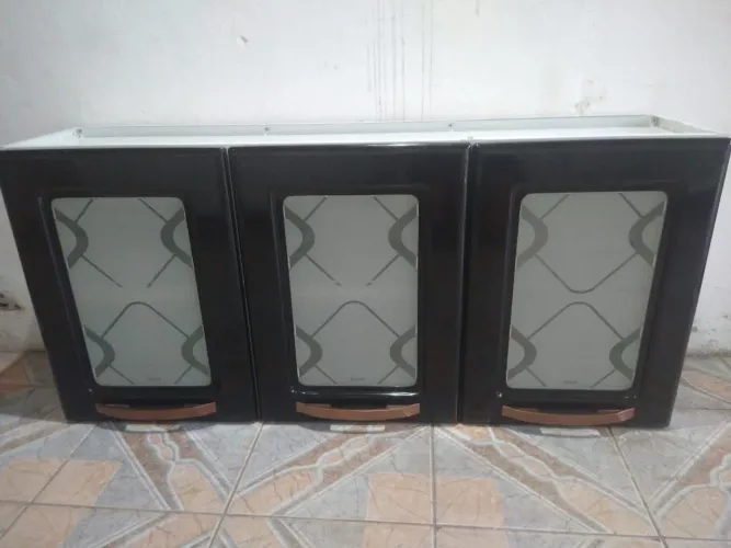 Armário aéreo em aço telasul seminovo 