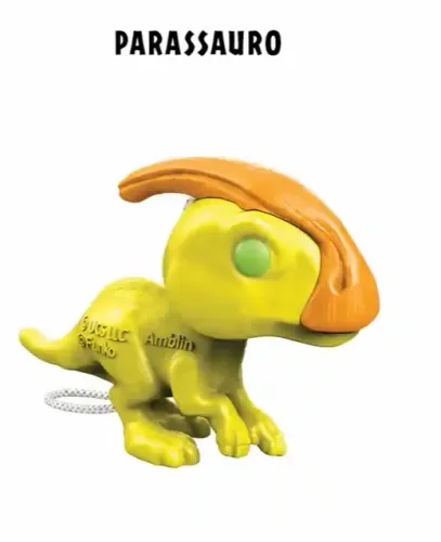 Parassauro Kinder Joy Funko jurassic world nacional com chocolate