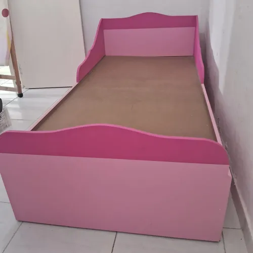Cama Solteirão Rosa - Com colchão