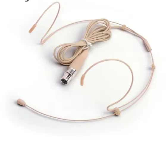 Dois (02) Microfones headset mini xlr 3 pinos