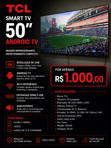 Vende-se Televisão TCL 50?