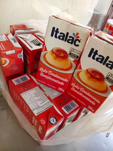 Leite condensado italac 395 g 18 unidade $95 reais