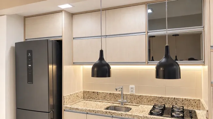 Cozinha Planejada acompanha mármore 