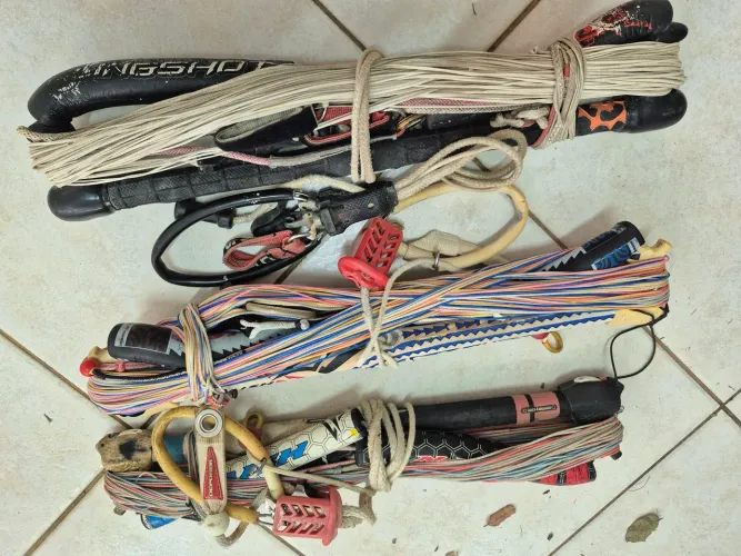 barras de kite , kit com 3 barras ... 2 naish e uma slingshot