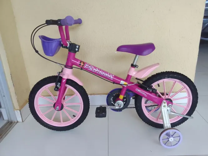 Bicicleta infantil aro 16 rosa