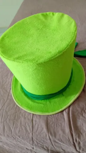 Chapéu cartola verde limão 