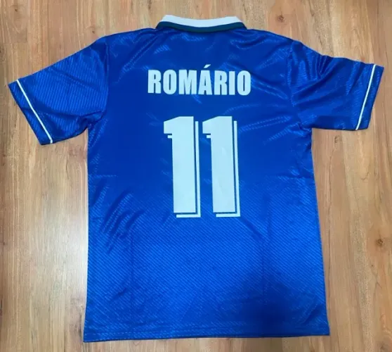 Camisa Brasil Azul 94/95 Romário Nº 11 Retrô - Tamanho G