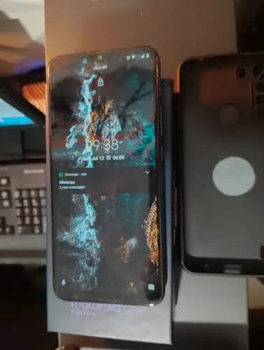 Celular Moto One Fusion 128GB Completo Perfeito