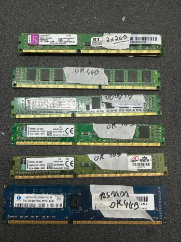 Memória ram ddr3 lote 