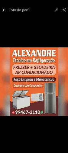 Técnico em Refrigeração.
