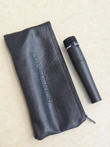 Microfone Shure SM57 Original + Case em Couro e Cachimbos