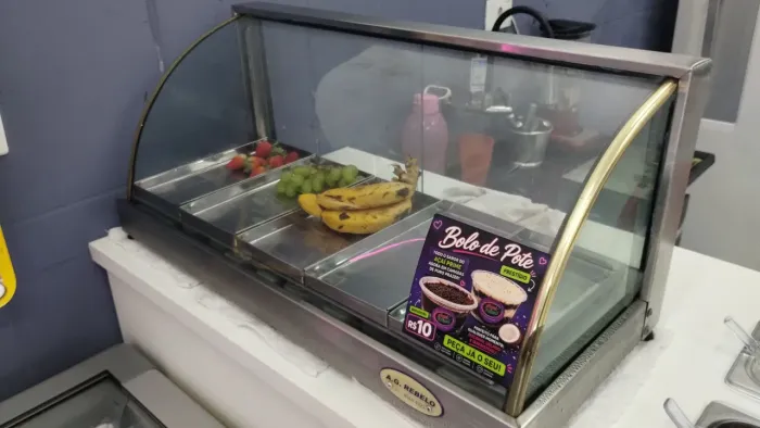 Estufa vitrine fria (com gelos)