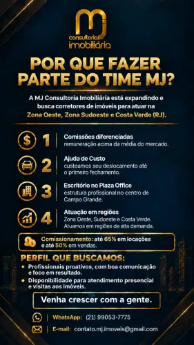 Vagas para Corretores de Imóveis - Comissões Diferenciadas | MJ Consultoria Imobiliária.