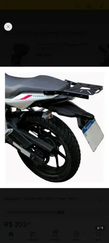 Suporte para baú Scam Bajaj N150