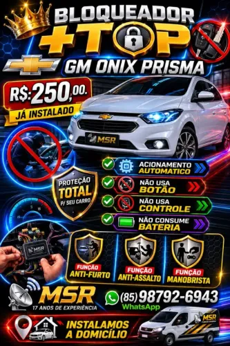 Bloqueador +Top Linha GM Obs: Não Usa Botão e Não Consome Bateria.