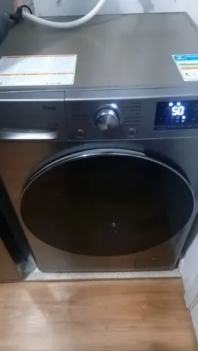 Lava e Seca LG 12kg Smart VC4 CV5012PC4 com Inteligência Artificial Água Quente e Fria Pra
