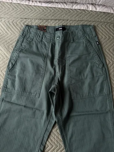 calça jeans vans verde 40