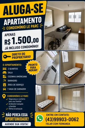 Apartamento para Alugar - Condomínio Le Parc